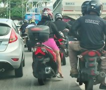 Conduzir motocicleta com calçado inadequado é a 2ª infração mais comum em Alagoas