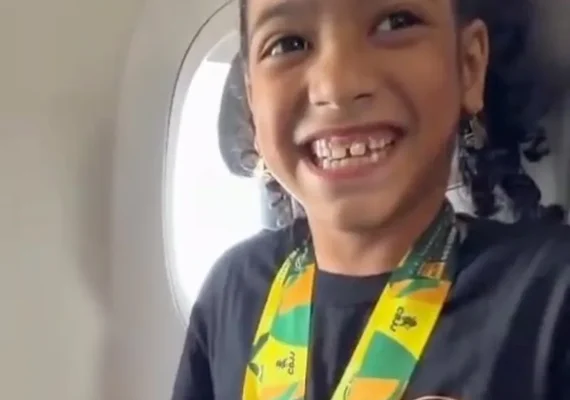 Atleta de 7 anos de Rio Largo é homenageada após vice no Brasileiro de Jiu-Jitsu