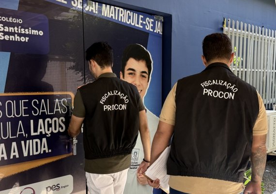Fiscalização em escolas particulares da capital alagoana é iniciada pelo Procon