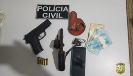 Homem é preso por porte de arma, munições e motocicleta clonada