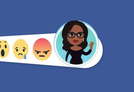 Facebook testa botão de reação e adesivo com rosto de usuário