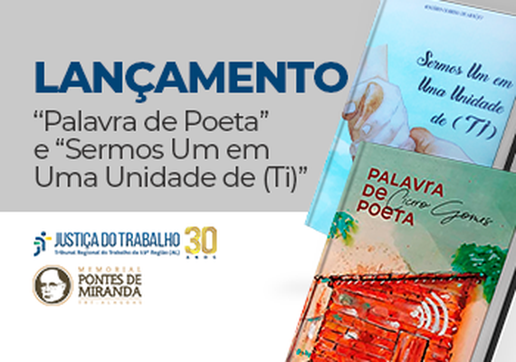 TRT sedia lançamento de livros nesta terça-feira (26)
