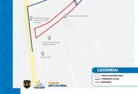 Maceió: via na Gruta de Lourdes será interditada para serviços de saneamento