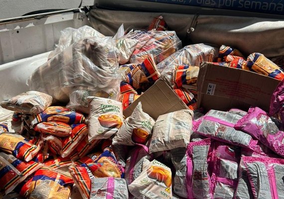 Quase 600 kg de alimentos estragados são apreendidos em Maceió