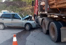 Motorista fica ferido ao colidir com caminhão na AL-105 em Cachoeira do Mirim