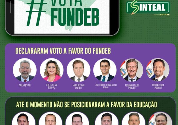 Dois senadores e quatro deputados de AL respondem mobilização apoiando novo Fundeb
