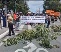 Terceiro protesto do ano: funcionários do Hospital Veredas cobram pagamentos atrasados