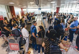 Fluxo de passageiros no aeroporto Zumbi dos Palmares cresceu 8,5% nos primeiros 5 meses de 2024