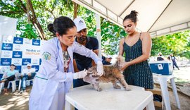 Vacinação de cães e gatos acontece neste fim de semana em alguns bairros de Maceió; confira