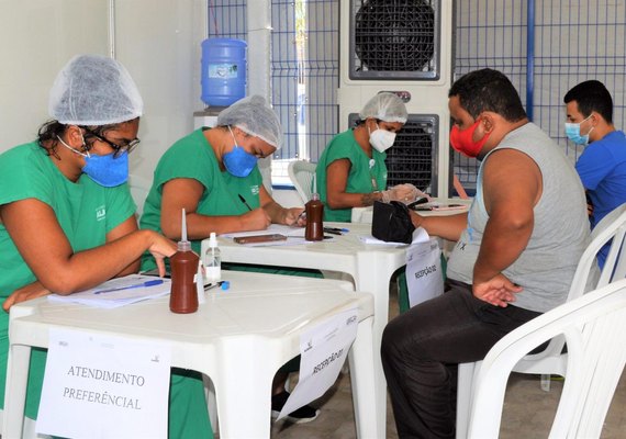 Em Maceió, quase metade dos testados positivou para covid-19