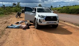 Execução na BR-163: três homens são encontrados mortos ao lado de Hilux