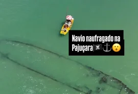 Naufrágio de 1961 chama atenção nas águas da Pajuçara