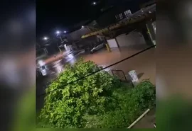 Chuva da madrugada provoca alagamento em São Miguel dos Milagres