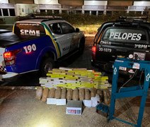 Mais de 90 kg de drogas são apreendidos durante ação policial em Arapiraca