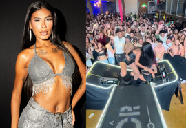 Pocah e bailarinas caem após desabamento de passarela durante show