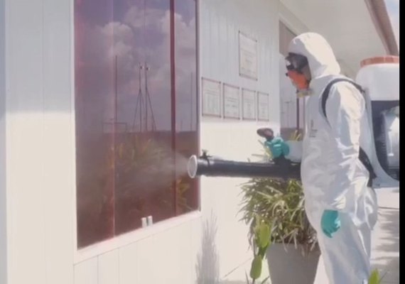 CT do CRB passa por processo de desinfecção para retomada das atividades