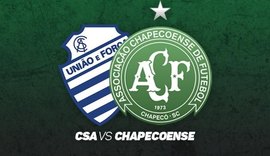 Brasileirão: CSA enfrente Chapecoense nesta quarta-feira (4)