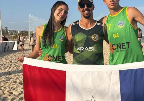 Atletas de Alagoas se destacam no Mundial de Handebol de Praia Sub-17, na Tunísia
