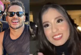 Vídeo mostra encontro de Lucas Guimarães com suposta pivô de término: 'Cheguei pra marcar território'