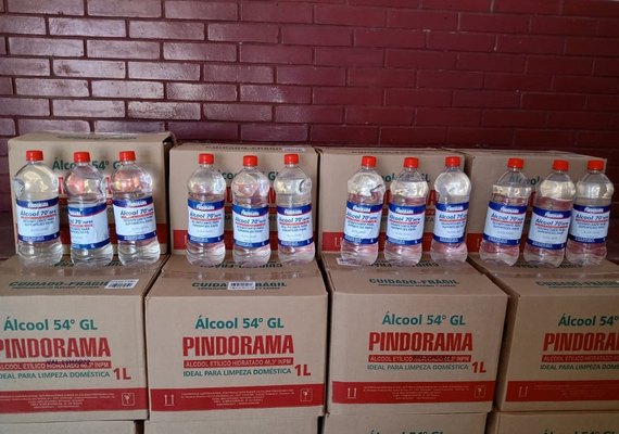 Pindorama distribui álcool 70 aos associados