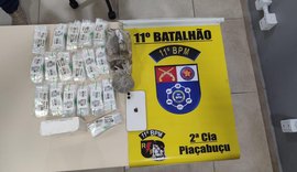 PMAL apreende drogas e detém suspeito de homicídio em cidades do interior