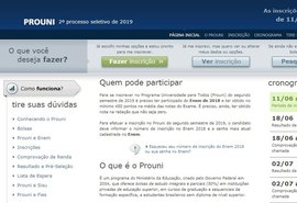 Começam hoje (11) as inscrições para o ProUni