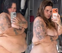 Thais Carla fica nua e mostra transformação após perder 85 kg