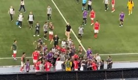 Briga generalizada marca eliminação do Botafogo na Sul-Americana