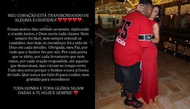 Esposa de MC Ryan SP comemora liberdade do cantor e cita força da fé