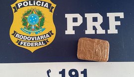 PRF apreende um kg de pasta base de cocaína em Rio Largo