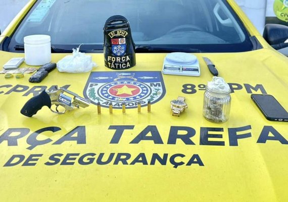 PM apreende 22 armas e mais de 42 quilos de drogas em uma semana em Alagoas