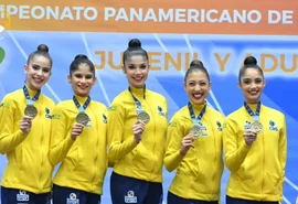 Brasil fecha Pan-Americano de Ginástica Rítmica com 12 medalhas