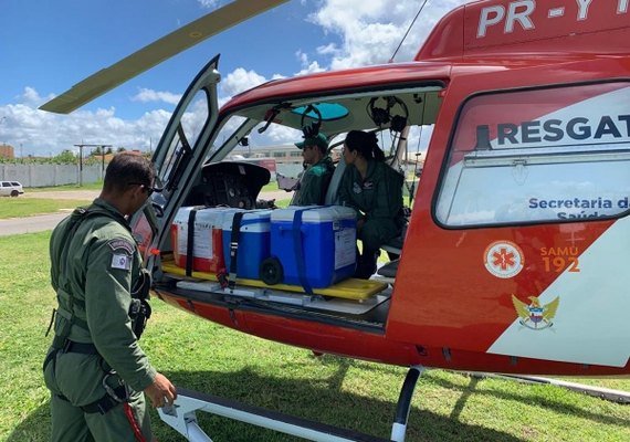 Número de atendimentos do Samu Aeromédico cresce 53% em Alagoas