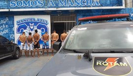 Sete suspeitos são detidos após apreensão de arma de fogo em sede da Mancha Azul