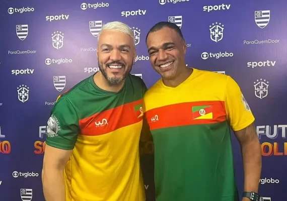 Após briga judicial, Belo e Denilson se encontram pela 1ª vez