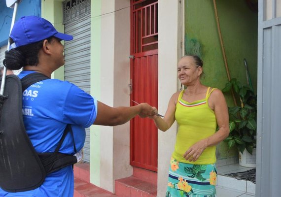 Sesau realiza ação itinerante contra a dengue em São José da Lage e Maceió