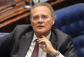 Renan Calheiros usou o Twitter para criticar a viagem de Bolsonaro aos EUA