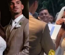 Gabriel Medina anuncia gravidez de Isabella Arantes durante casamento