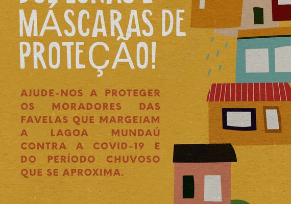 Campanha arrecada máscaras e lona para moradores das comunidades da Lagoa Mundaú