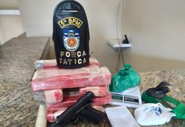 Jovem é preso em flagrante com 8 kg de maconha no bairro do Antares