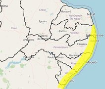 Inmet emite alerta amarelo para 53 municípios alagoanos; veja as regiões