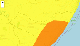 ﻿Inmet emite dois alertas de chuvas intensas para todo estado de AL; confira