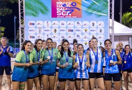 Brasil vence no masculino, mas fica com a prata no feminino, pelo Sul-Centro Americano de Beach Handball*