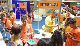 Alunos da Rede Sesi/Senai expõe produção científica em shopping