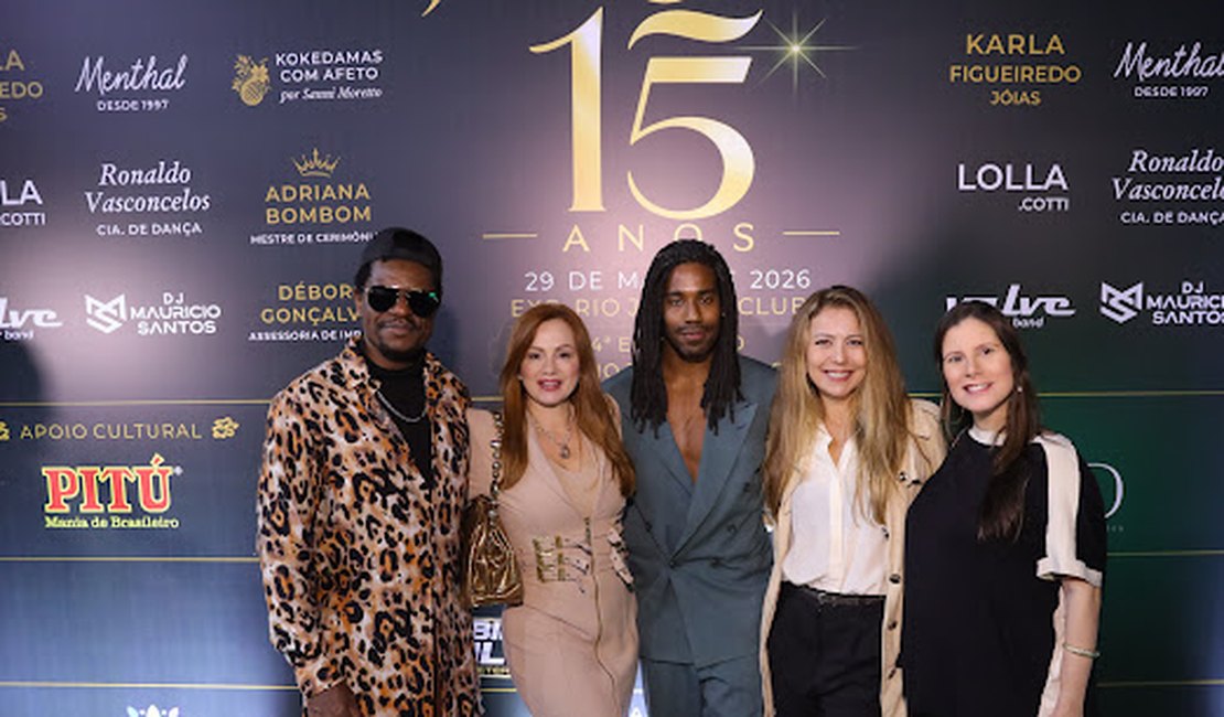 Adriana Bombom, Bukassa kabengele e Breno Santos brilham em noite de glamour e representatividade na celebração dos 15 anos do Grupo Jurema
