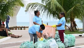 Cooperativa realiza coleta seletiva em evento de corrida na orla de Maceió