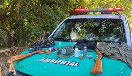 Polícia Militar apreende armas e apetrechos de caça ilegal em Marechal Deodoro