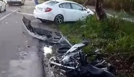 Colisão fatal entre moto e carro deixa motociclista morto na BR-316, em Pilar