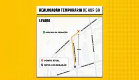 Ponto de ônibus da Levada será realocado por obras no mercado