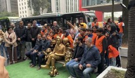 São Paulo inaugura banco gigante em homenagem a Mauricio de Sousa